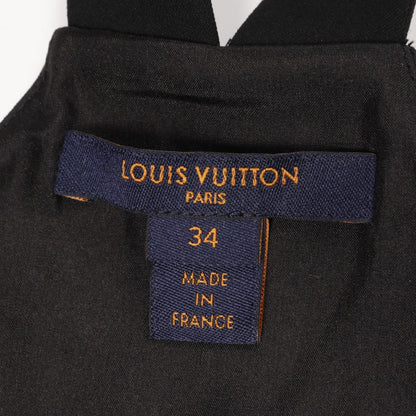 Louis Vuitton RW201A TEB FIDR63 Wool Nylon Silk Dress