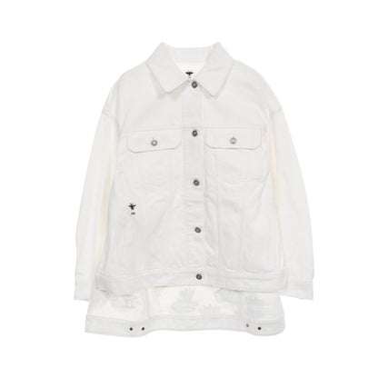 Dior BEE Embroidery Denim Jacket Cotton Outerwear