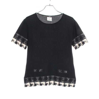 Chanel Tweed Cashmere Knit Top