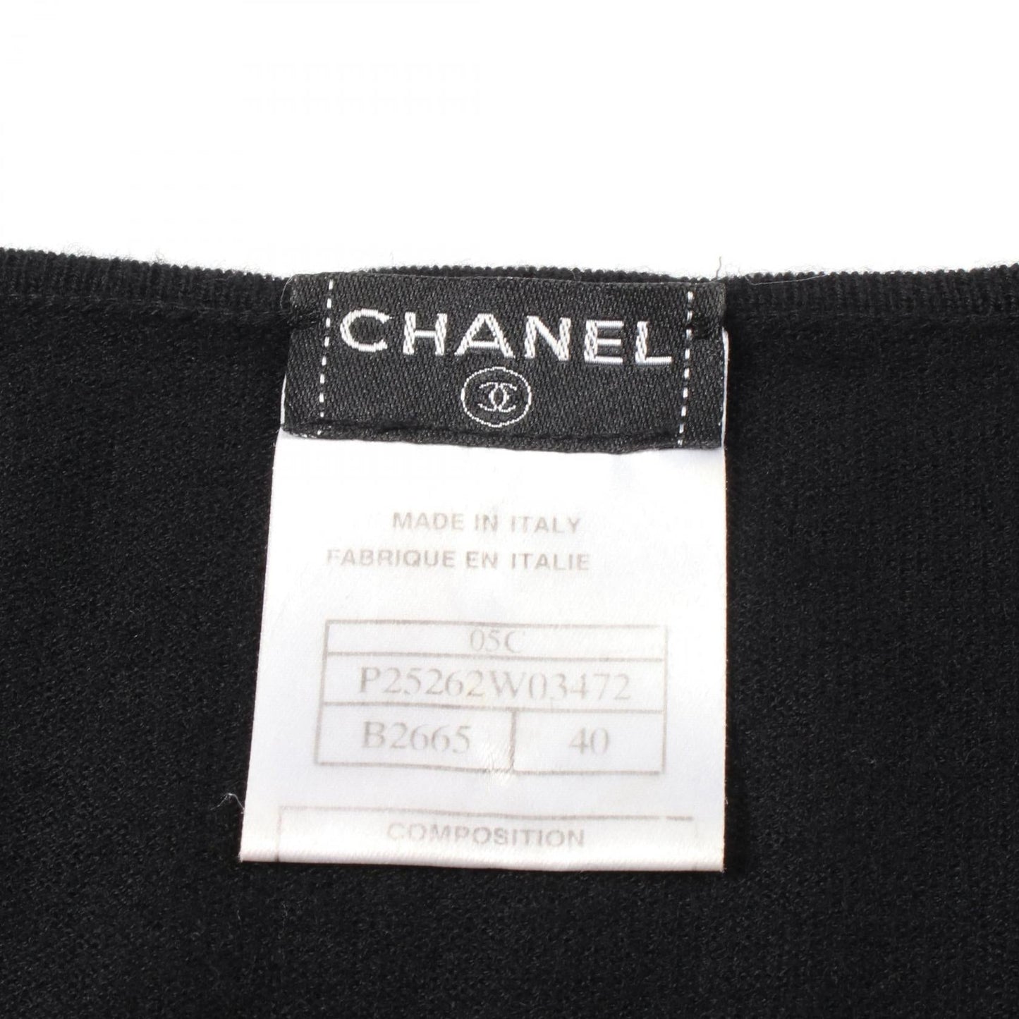 Chanel Tweed Cashmere Knit Top