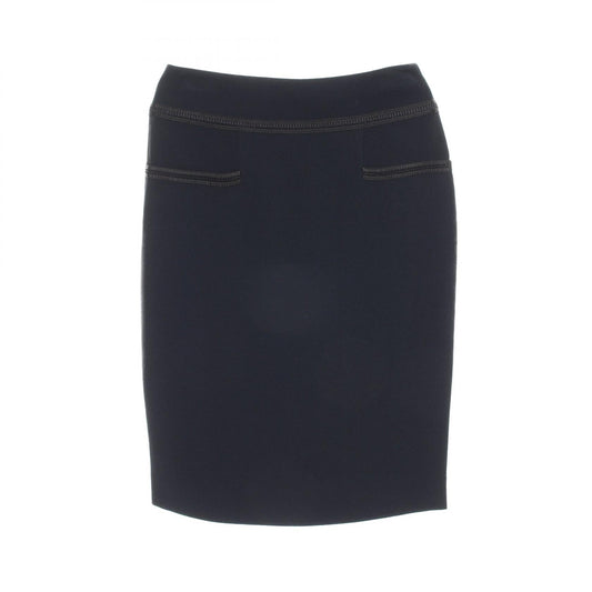 Chanel Camelia Button Rayon Acetate Skirt