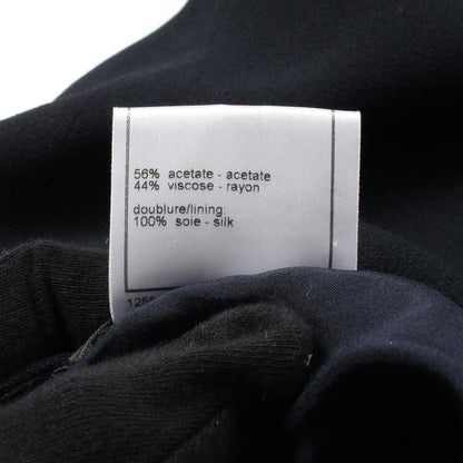 Chanel Camelia Button Rayon Acetate Skirt