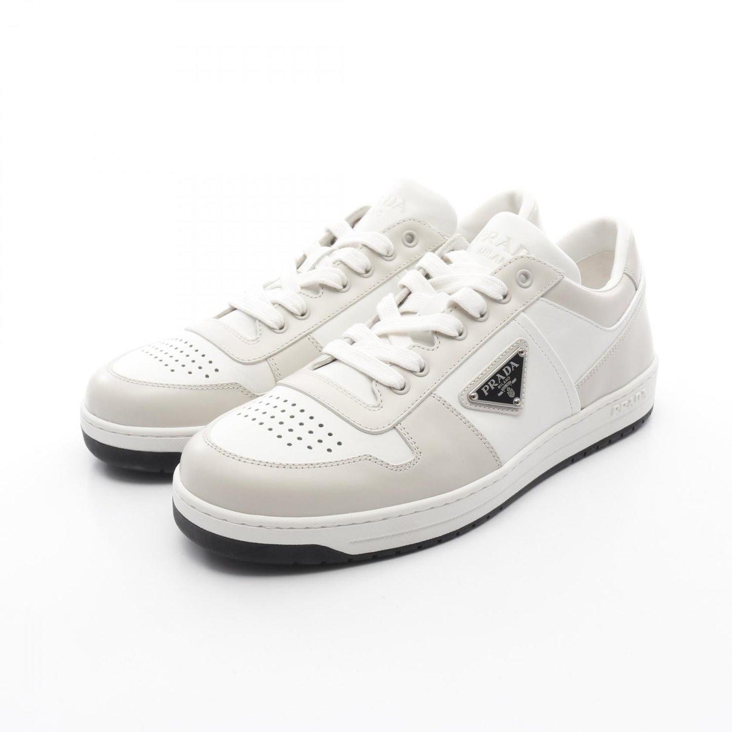 Prada Downtown Leather Sneakers