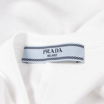 Prada Triangle Logo Beads Cotton Dress