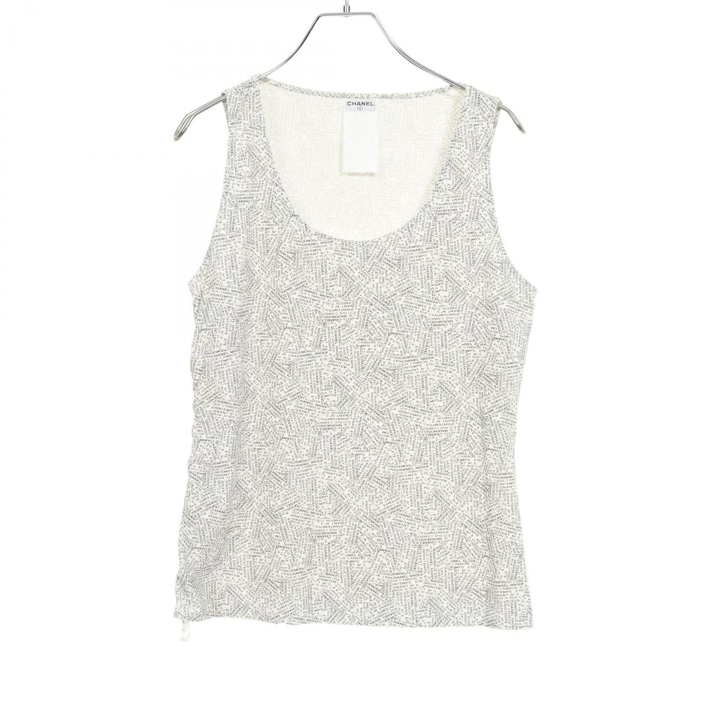 Chanel Logo Pattern Nylon Tank Top