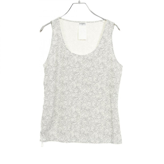 Chanel Logo Pattern Nylon Tank Top