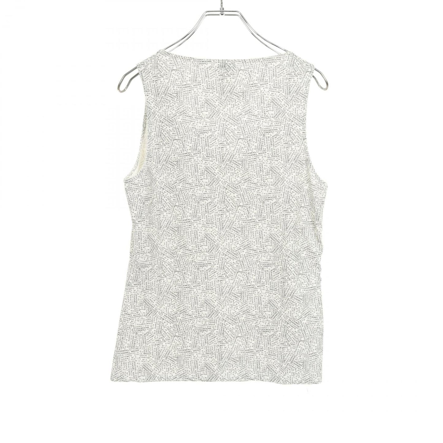 Chanel Logo Pattern Nylon Tank Top