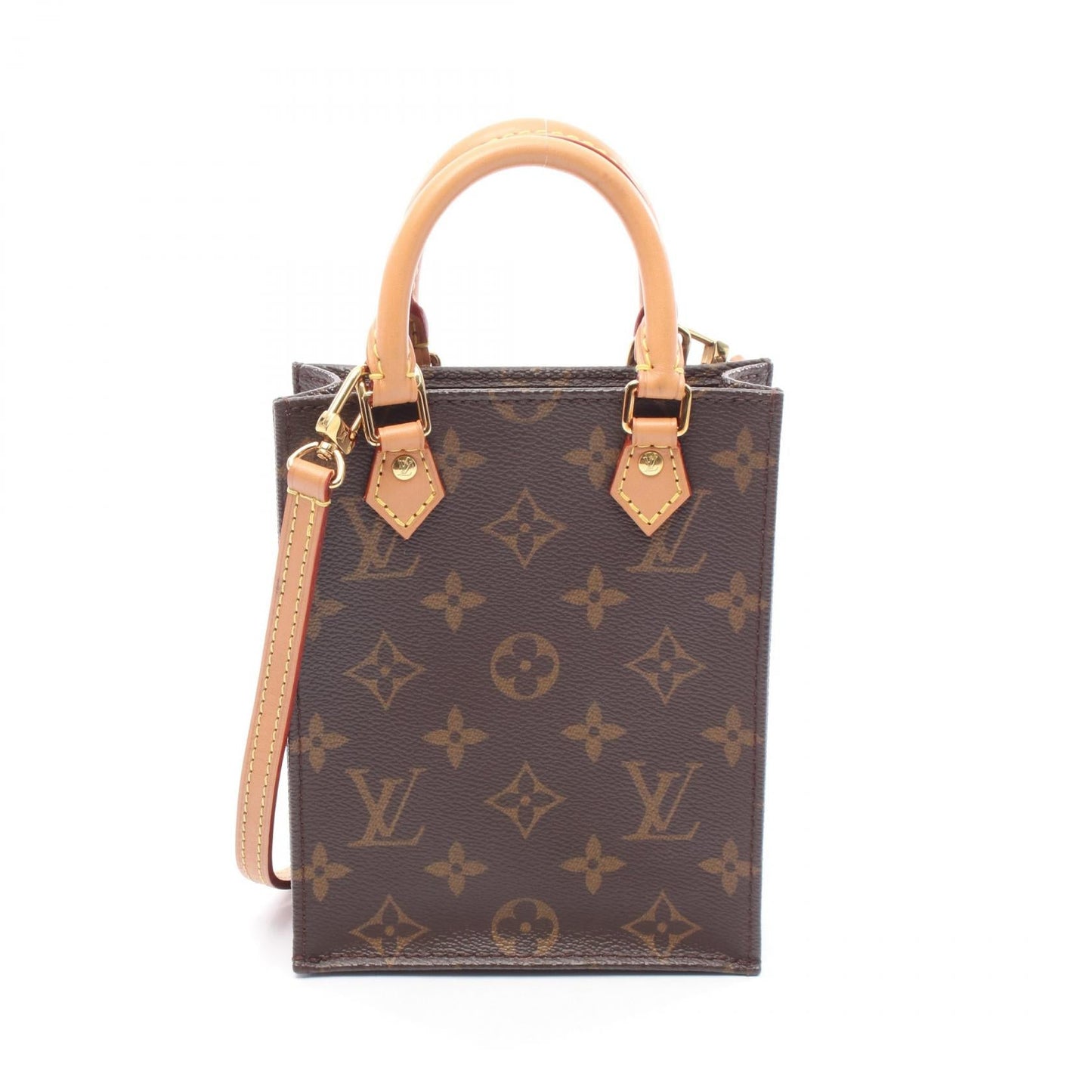 Louis Vuitton Petit Sac Plat Monogram Handbag