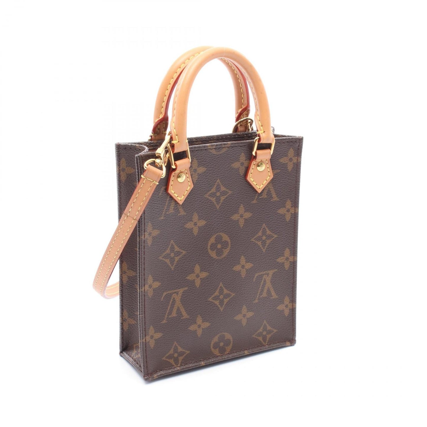 Louis Vuitton Petit Sac Plat Monogram Handbag