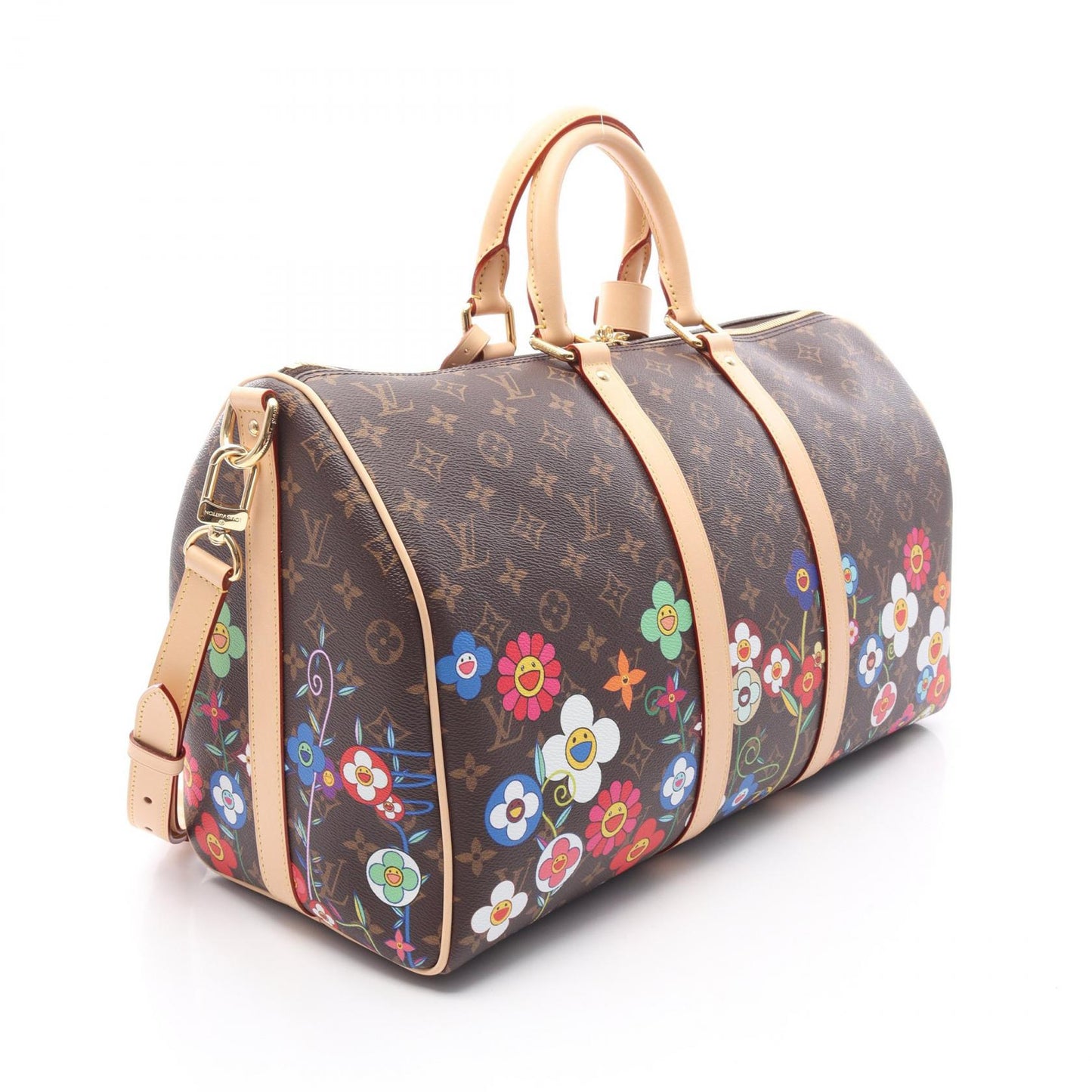 Louis Vuitton Keepall Bandouliere 45 Monogram Coated Canvas Boston Bag