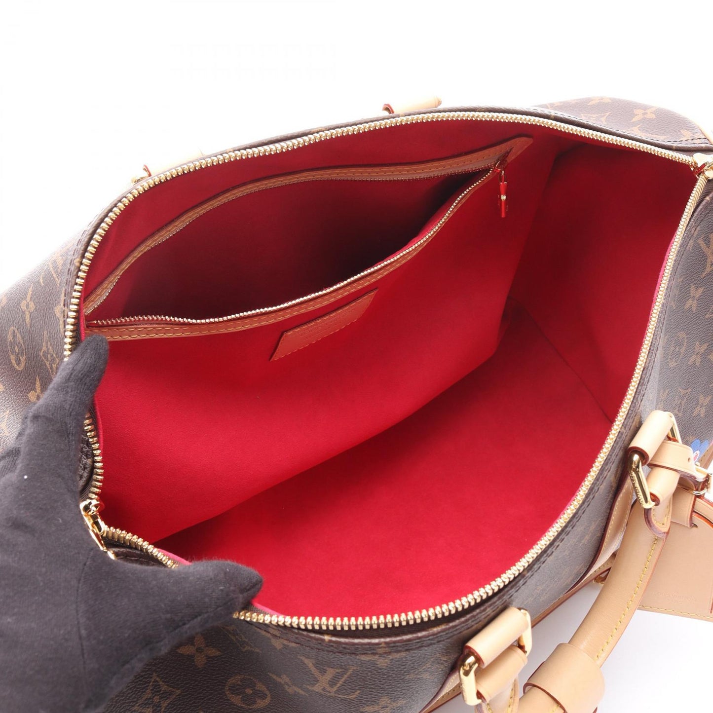 Louis Vuitton Keepall Bandouliere 45 Monogram Coated Canvas Boston Bag