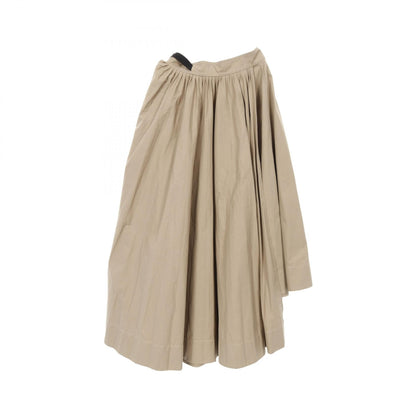 Dior Asymmetry Long Pleated Skirt Cotton Skirt