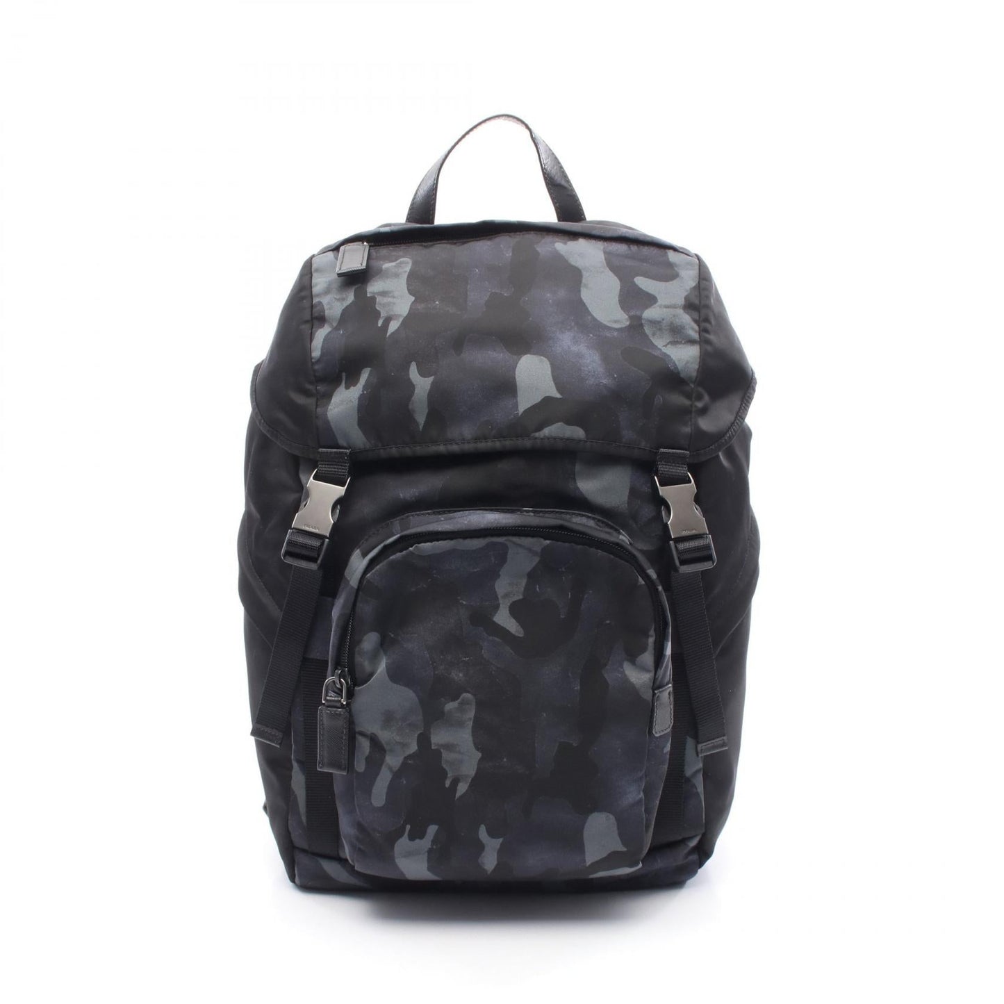 Prada 2VZ135 Nylon Saffiano Leather Backpack