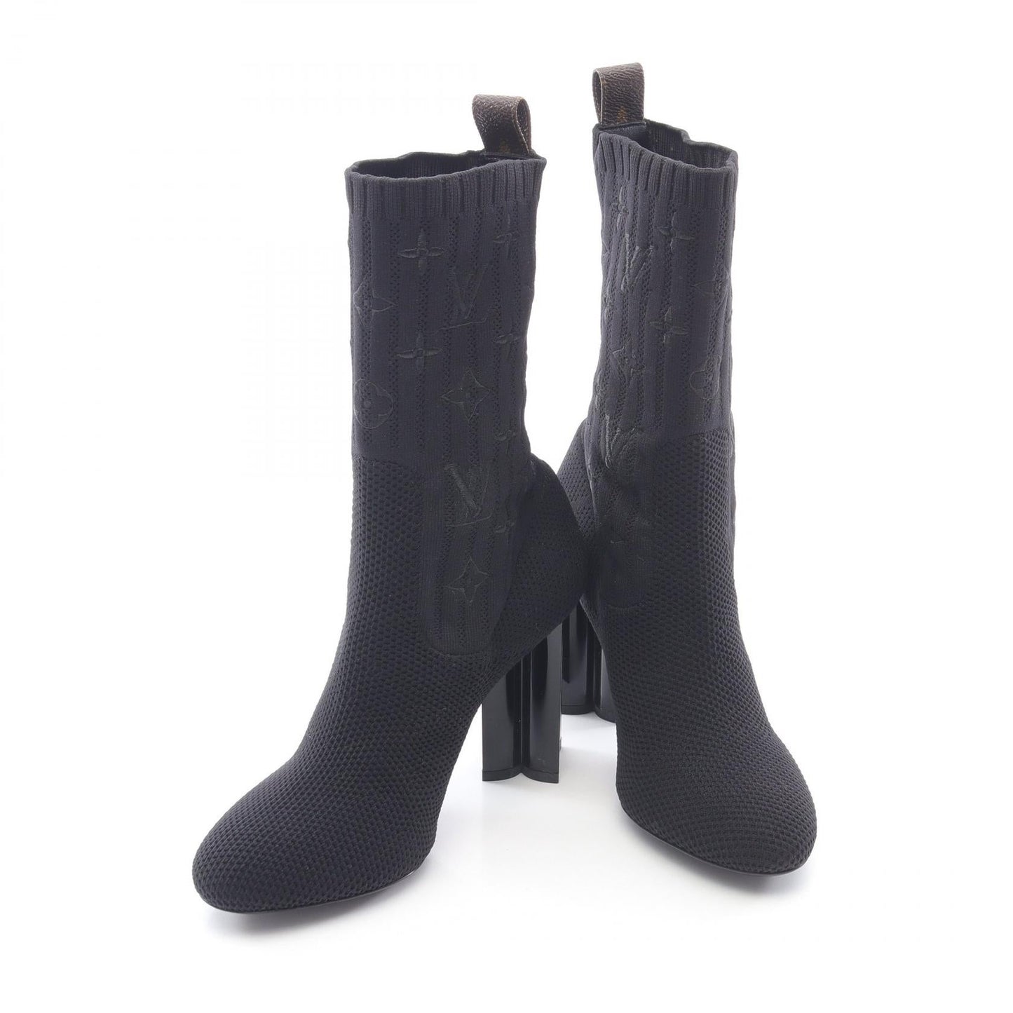 Louis Vuitton Silhouette Line PVC Coated Canvas Boots