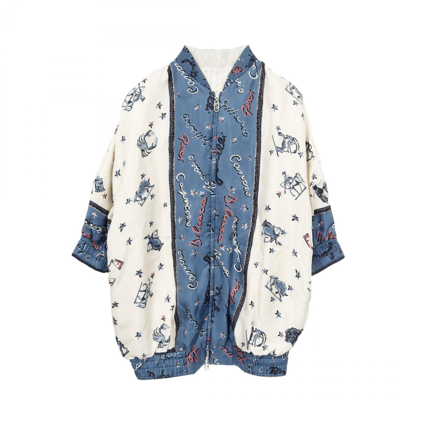 Fendi ASTROLOGY MOTIF Silk Jacket