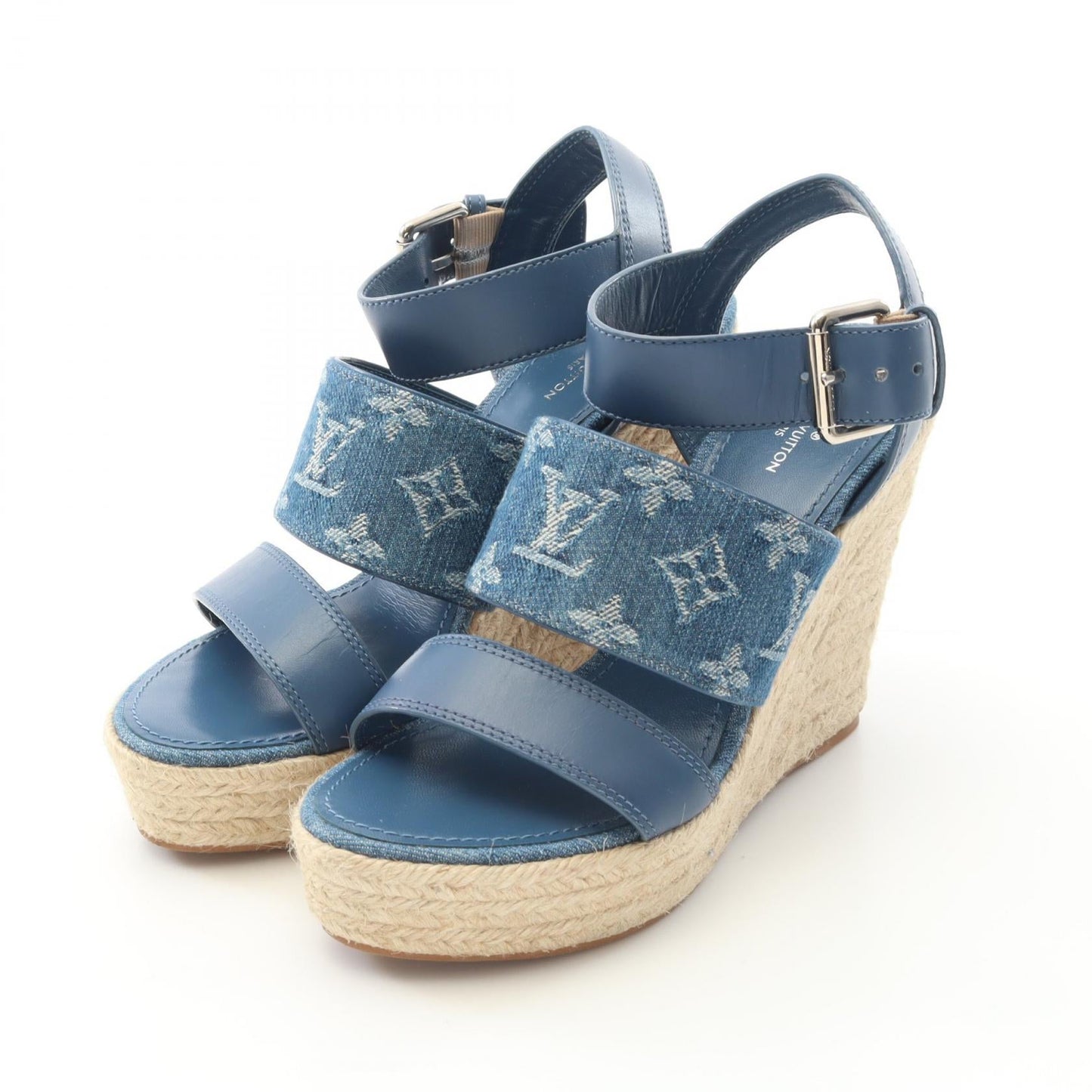 Louis Vuitton Starboard Line Denim Leather Sandals