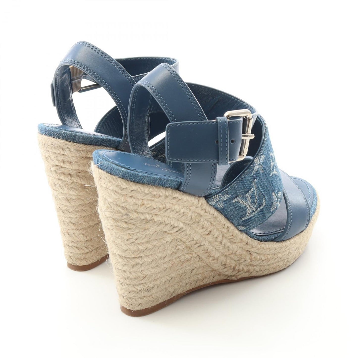 Louis Vuitton Starboard Line Denim Leather Sandals