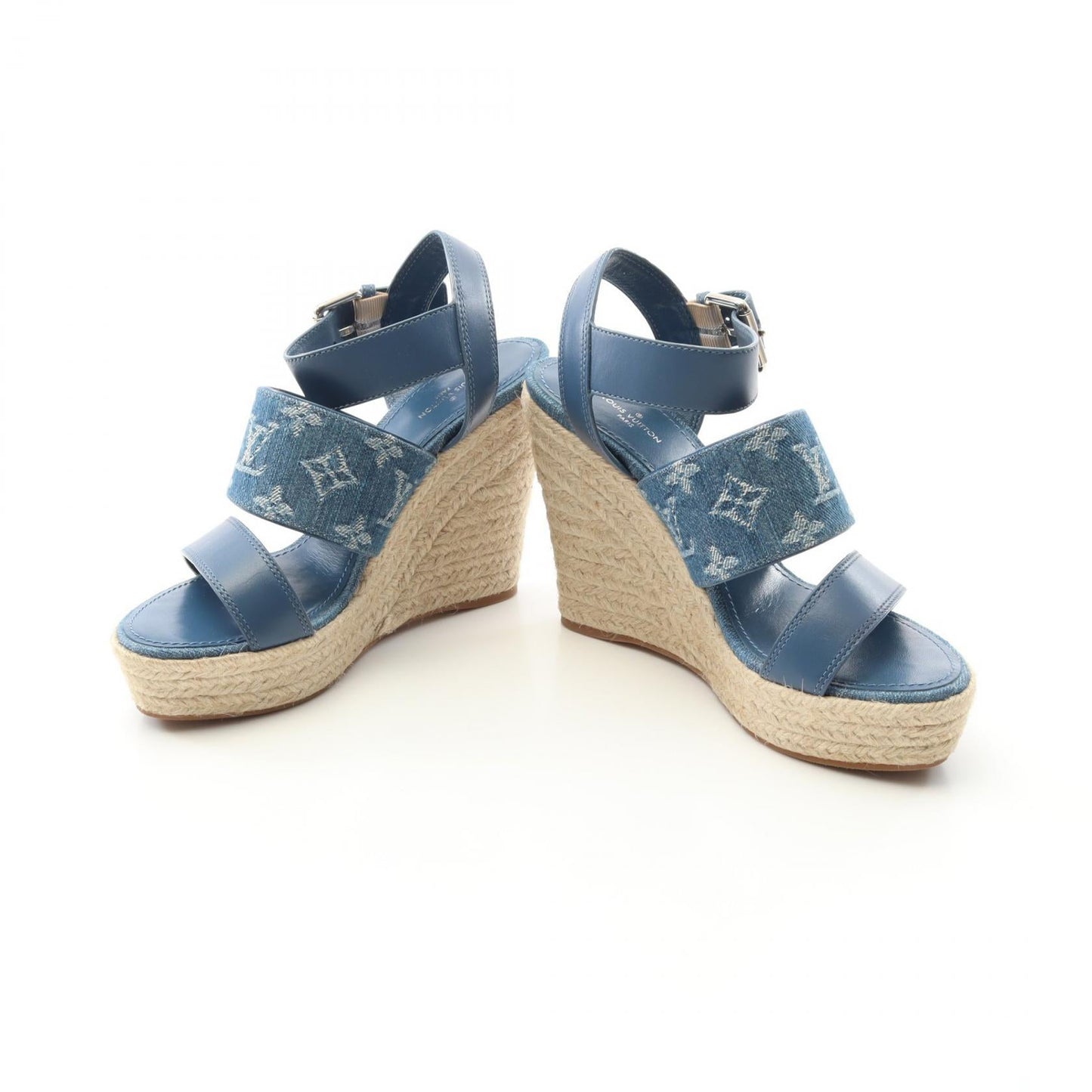 Louis Vuitton Starboard Line Denim Leather Sandals