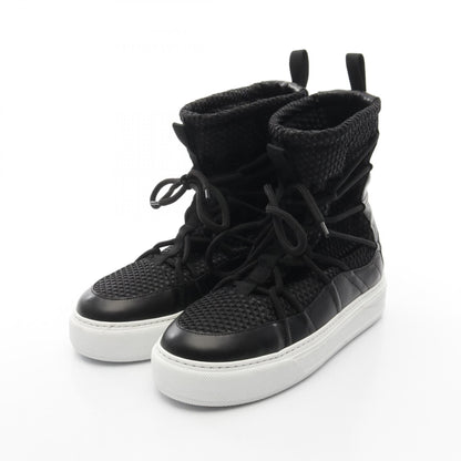 Christian Dior Mesh Leather Fabric Boots