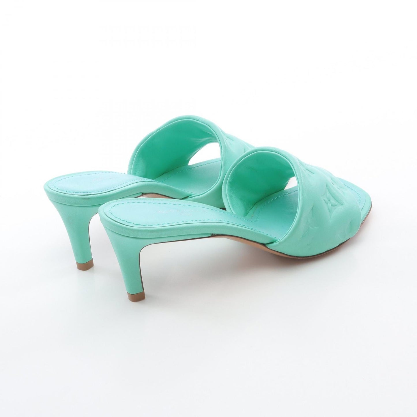 Louis Vuitton Revival Monogram Embossed Leather Sandals