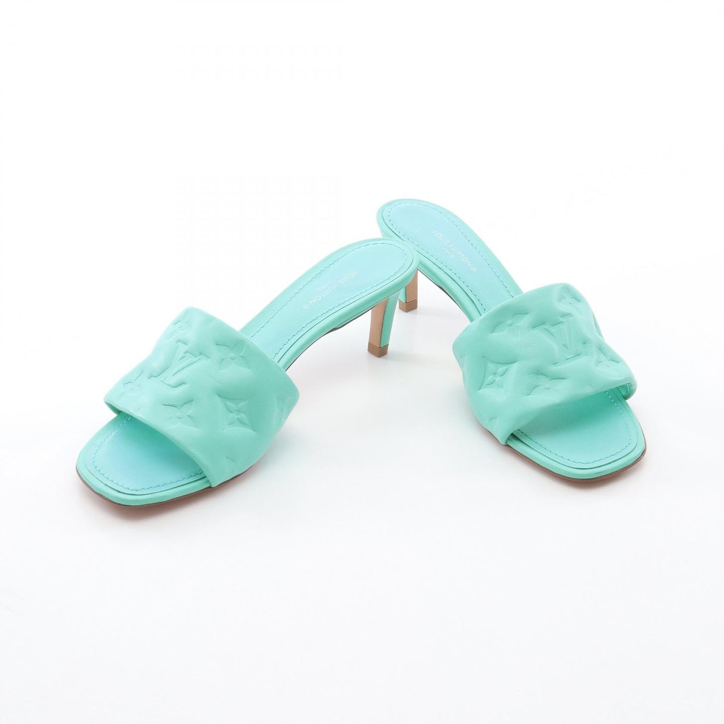 Louis Vuitton Revival Monogram Embossed Leather Sandals