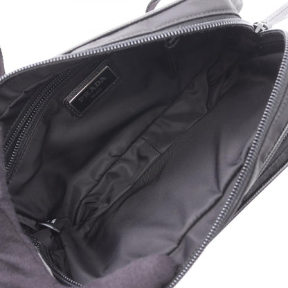 Prada TESSTO SAFFIANO Waist Bag Nylon Leather Waist Bag