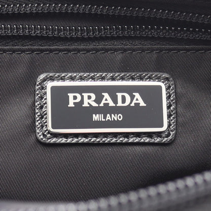 Prada TESSTO SAFFIANO Waist Bag Nylon Leather Waist Bag