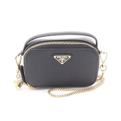 Prada Saffiano Triangle Mini Shoulder Bag Saffiano Leather Shoulder Bag