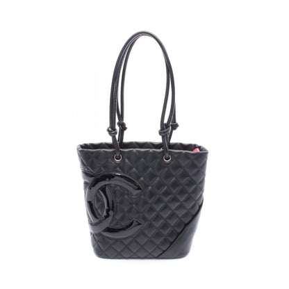 Chanel Cambon Line Small Tote Bag Leather Patent Leather Tote Bag