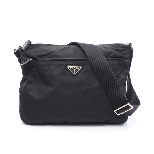 Prada Nylon Leather Shoulder Bag