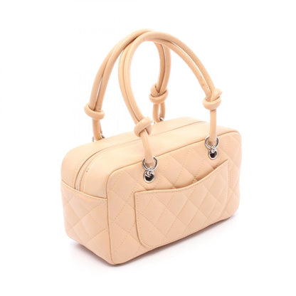 Chanel Cambon Line Leather Patent Leather Handbag