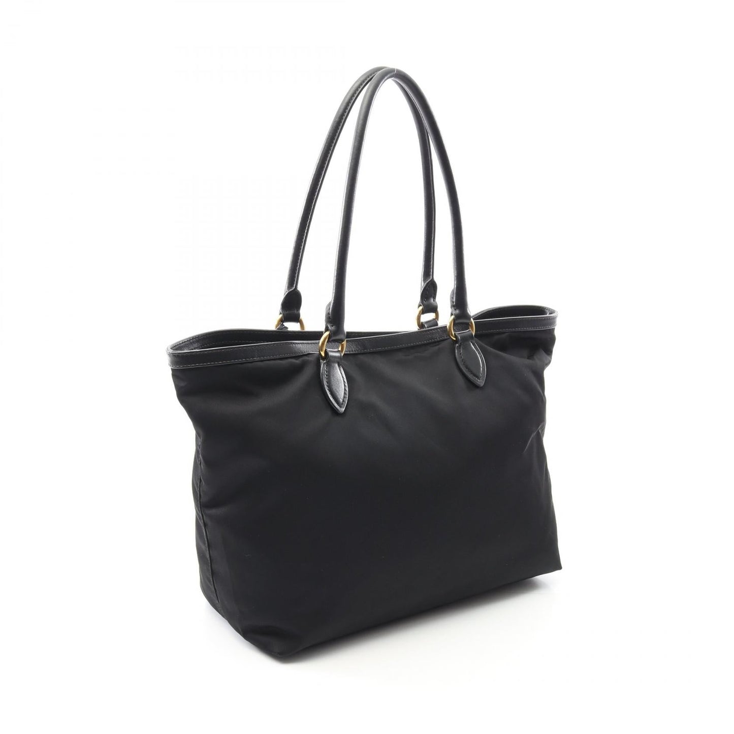 Prada 1BG159 Nylon Leather Tote Bag