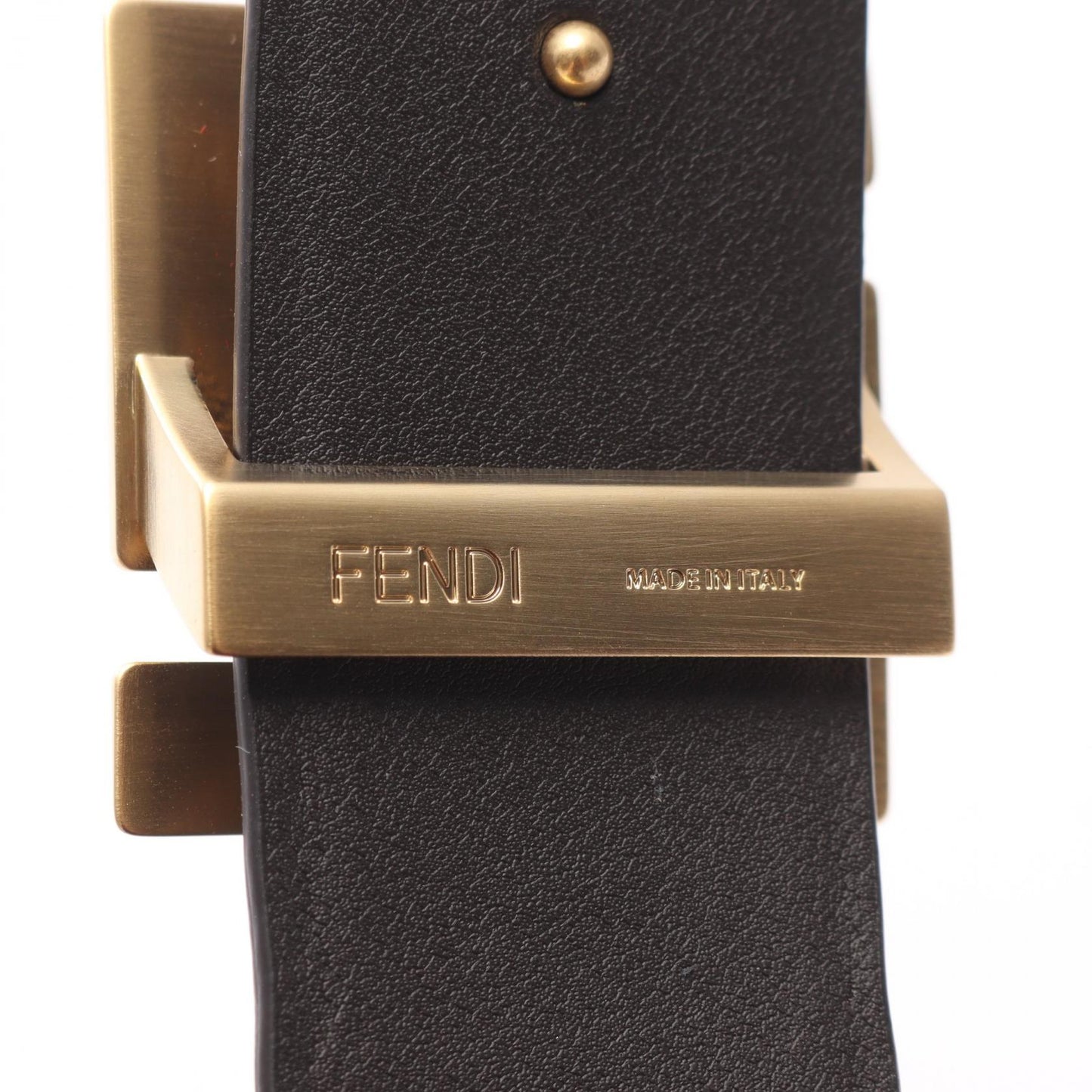 Fendi FF Logo Leather Belt