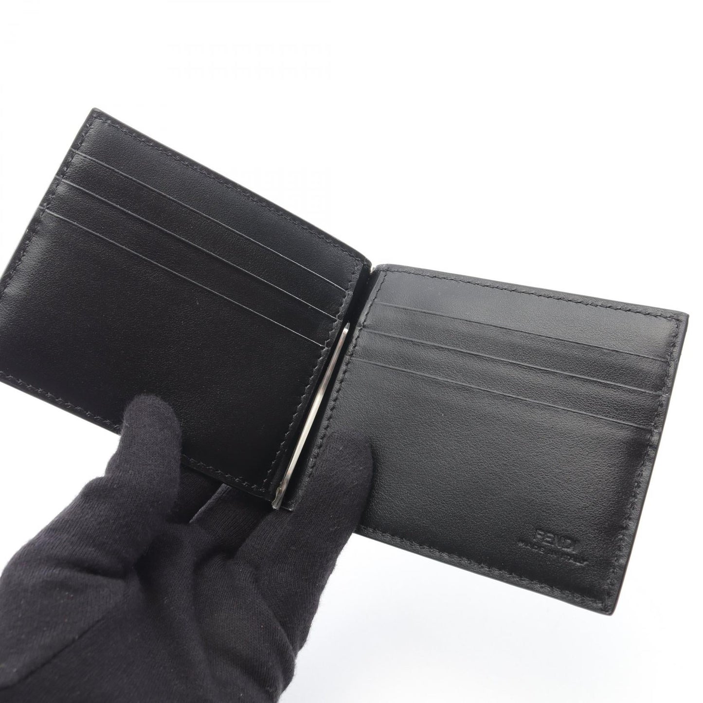 Fendi Card Case Leather Card Case