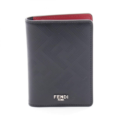 Fendi Fendi Shadow Leather Card Case