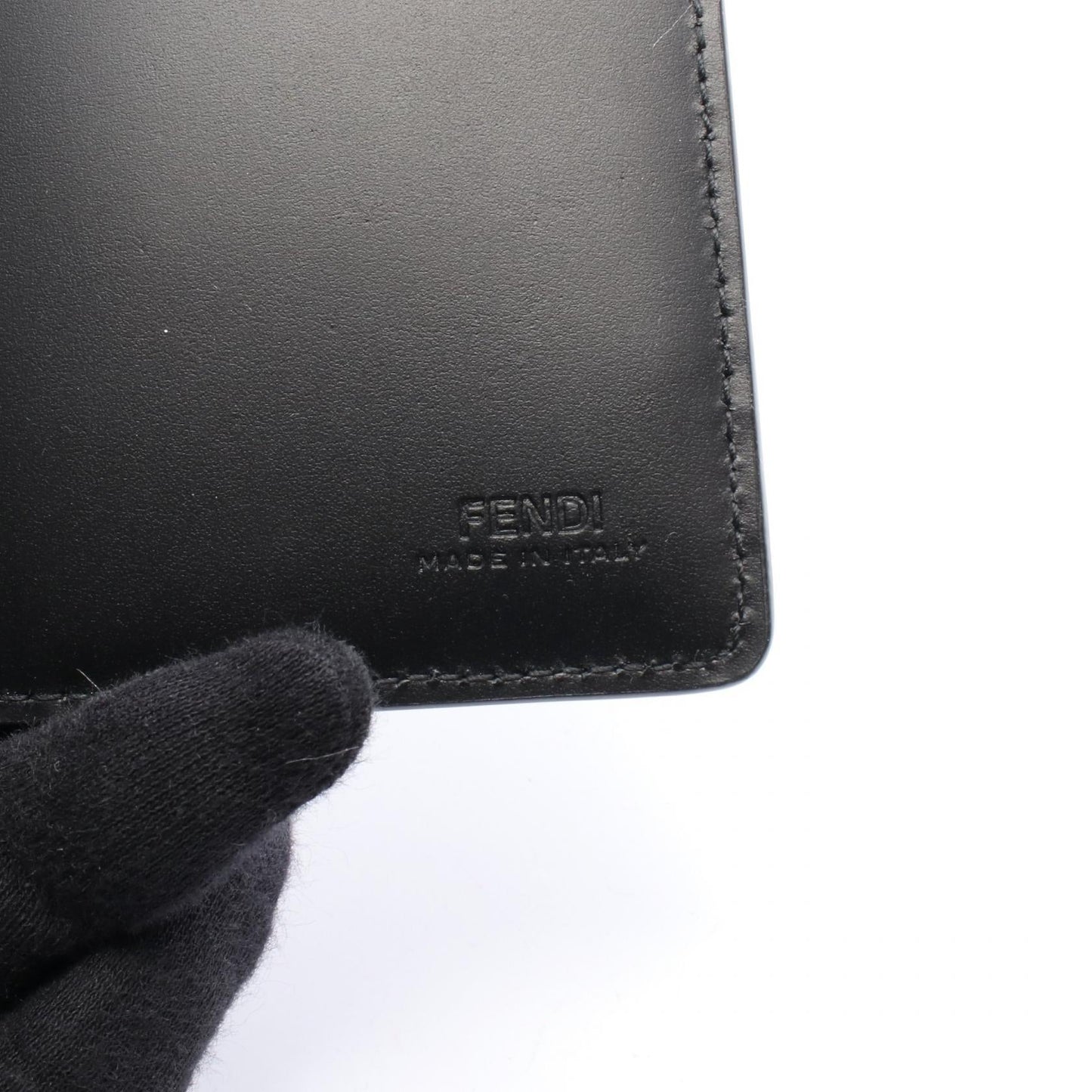 Fendi Fendi Shadow Leather Card Case