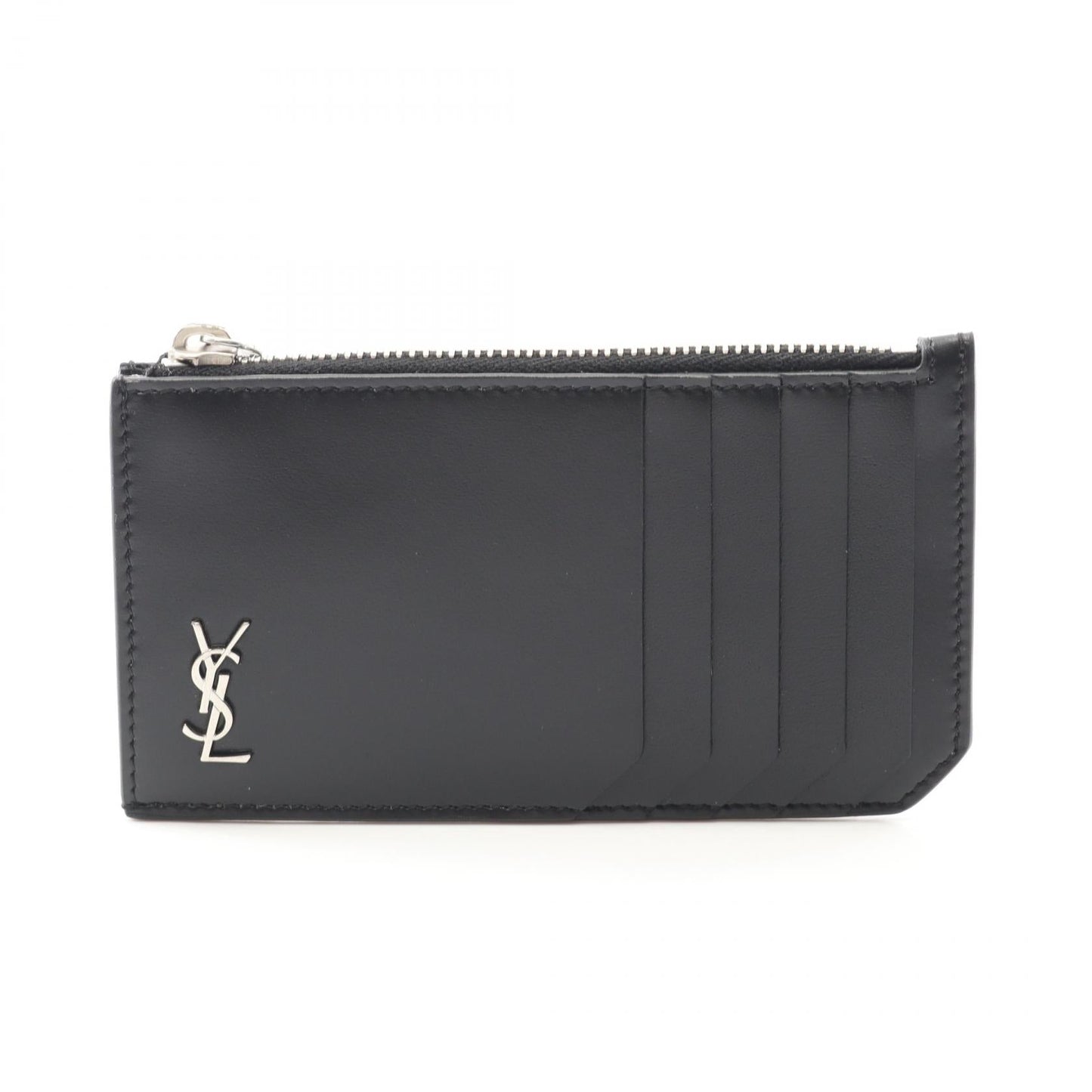 Saint Laurent TINY MONOGRAM Leather Coin Case