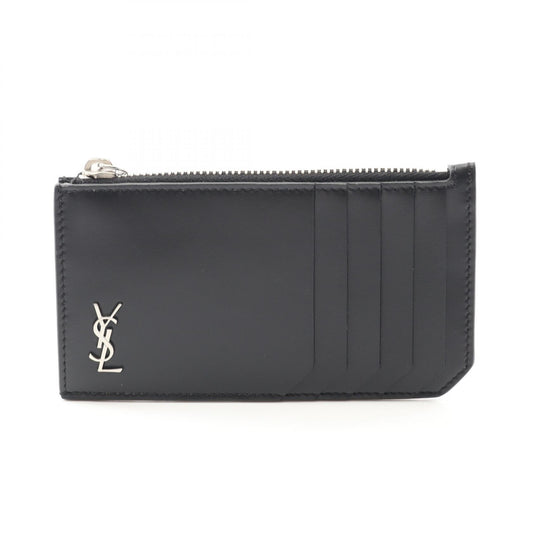Saint Laurent TINY MONOGRAM Leather Coin Case