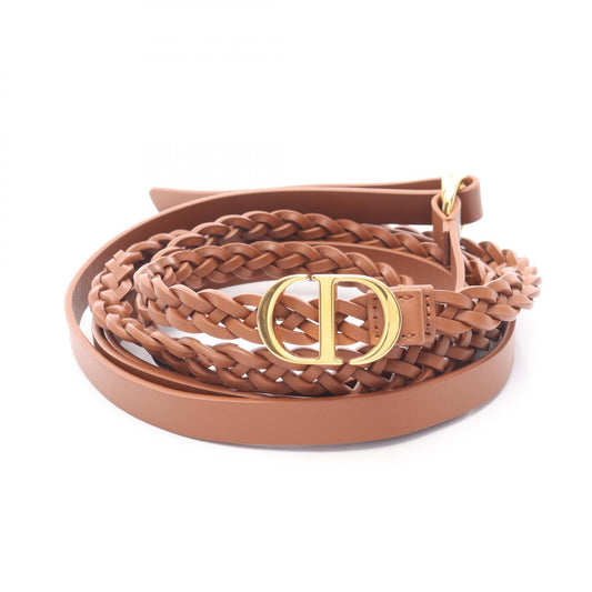 Dior CD Logo Mesh Leather Double Belt