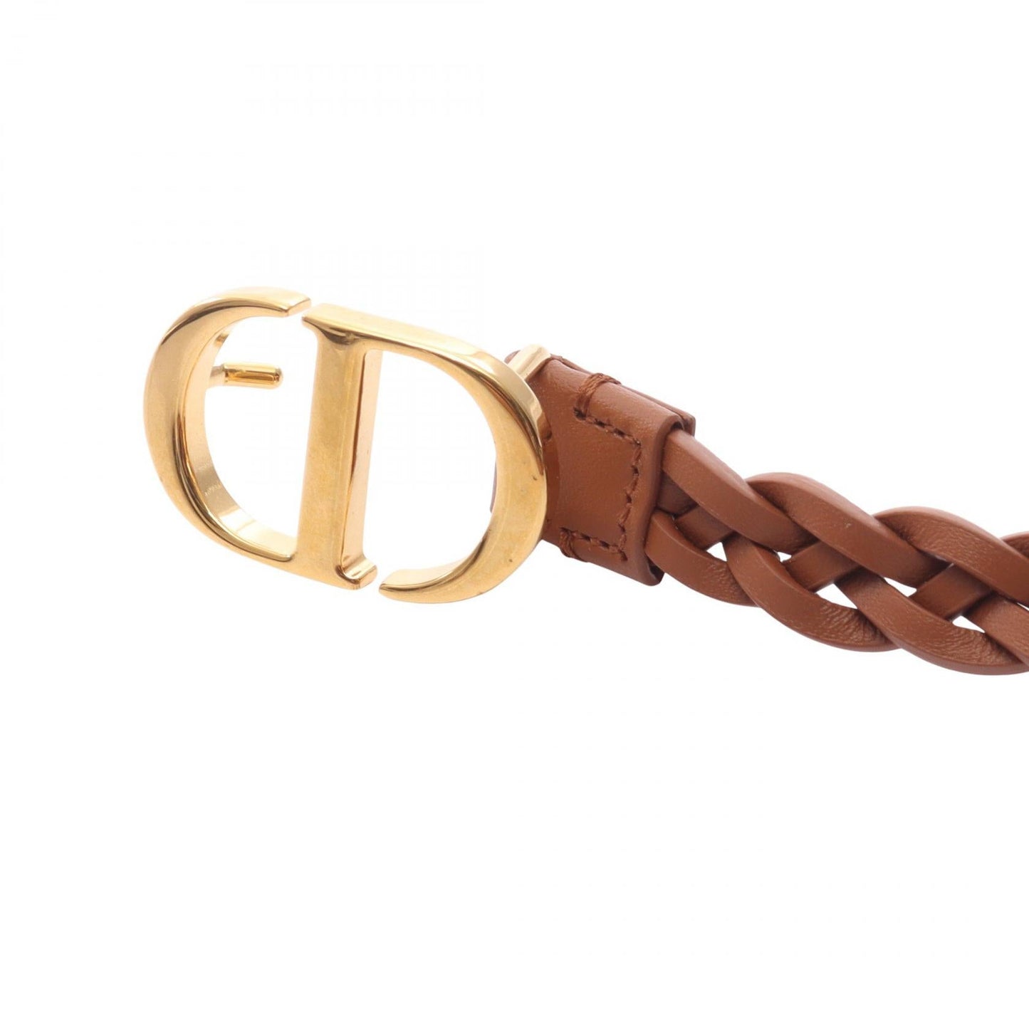 Dior CD Logo Mesh Leather Double Belt