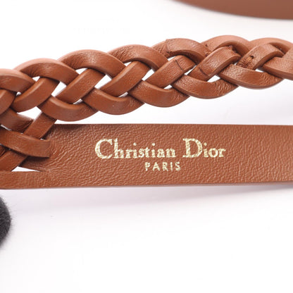 Dior CD Logo Mesh Leather Double Belt