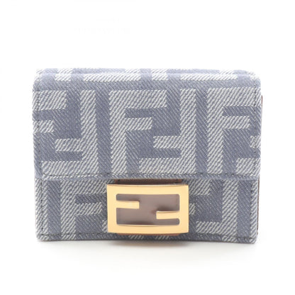 Fendi Baguette Zucca Canvas Wallet
