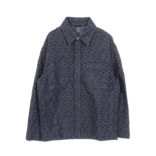 Fendi FF Jacquard Cotton Denim Jacket