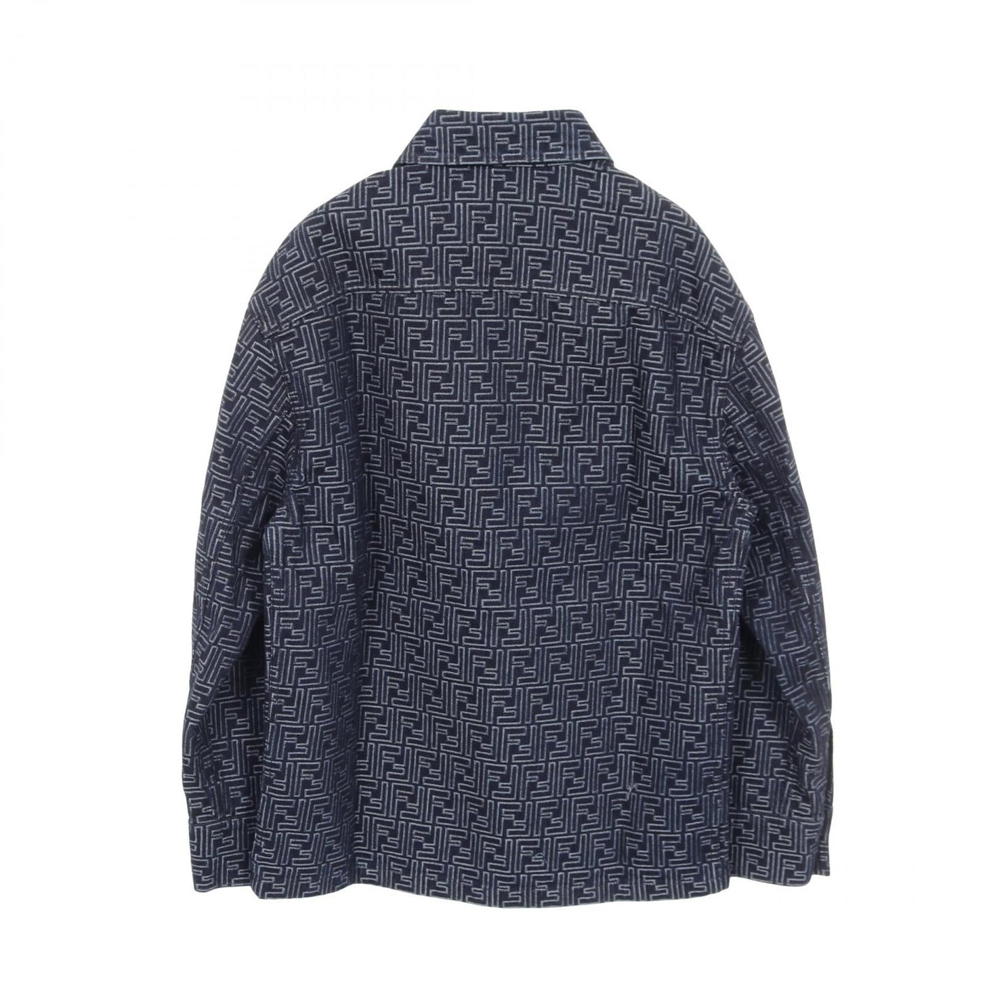 Fendi FF Jacquard Cotton Denim Jacket