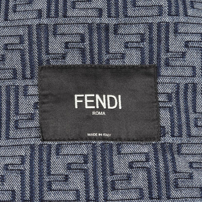 Fendi FF Jacquard Cotton Denim Jacket
