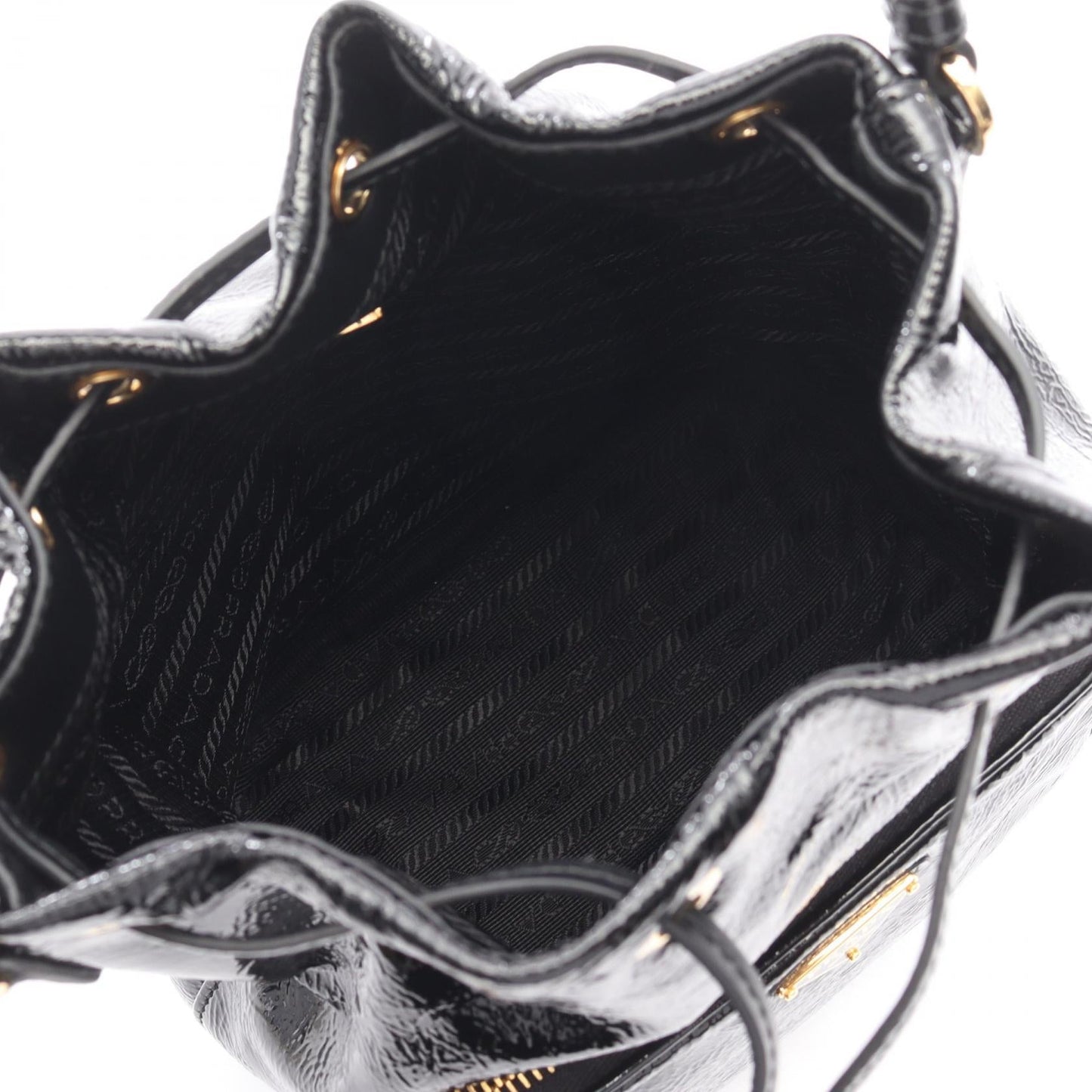 Prada Duet Naplak Patent 2way Bag