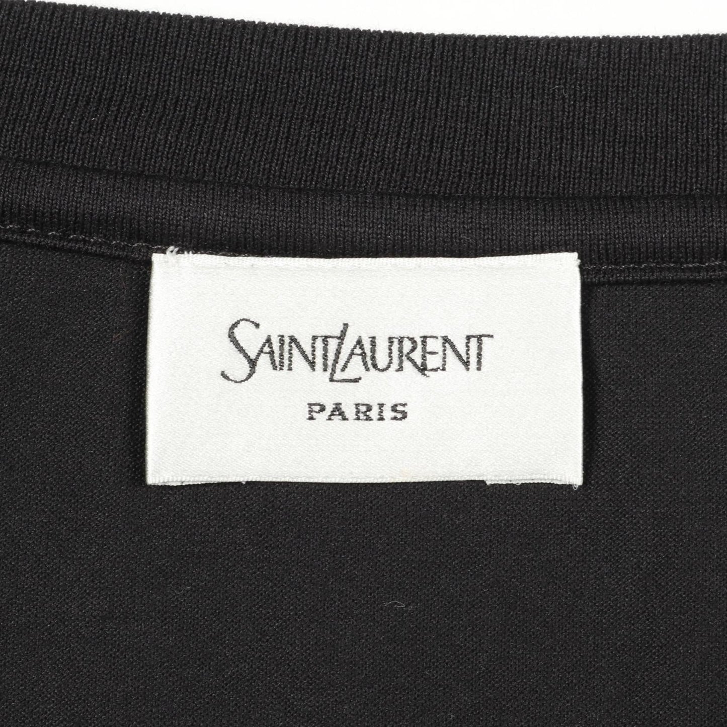 Saint Laurent Paris Mini Logo Cotton Top