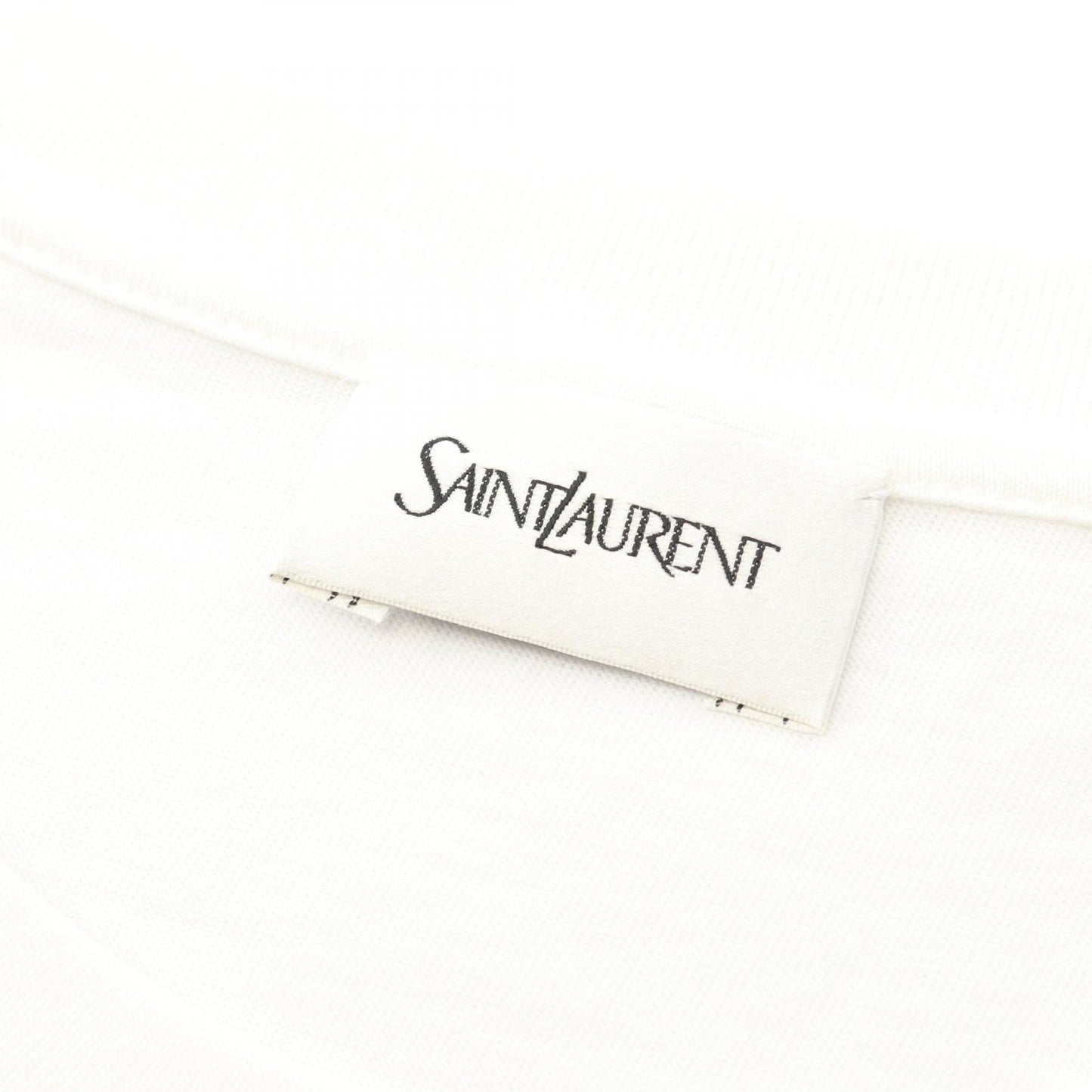 Saint Laurent Paris Reverse Logo Cotton T-shirt