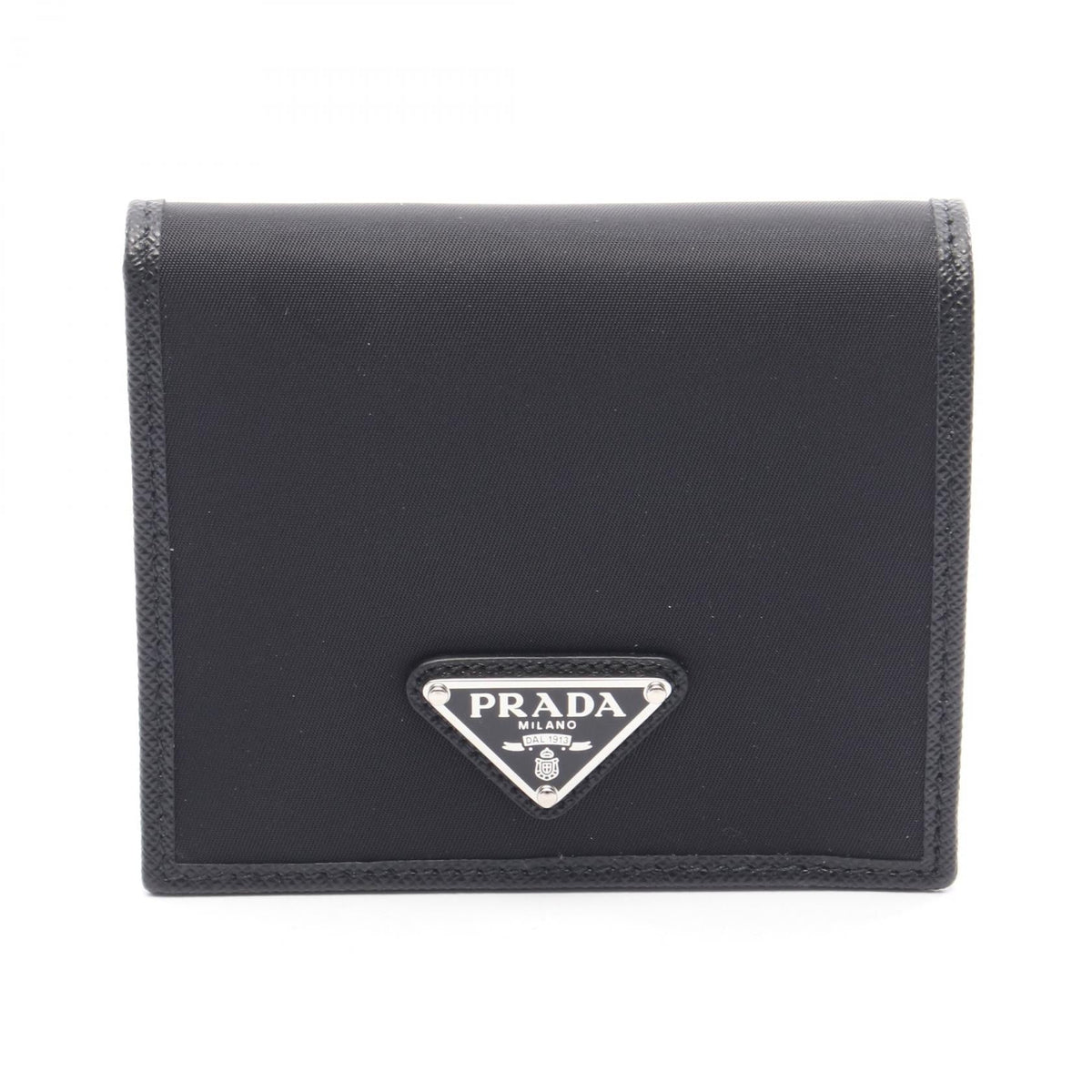 Prada 2MO0042DMHF0002 Nylon Leather Wallet