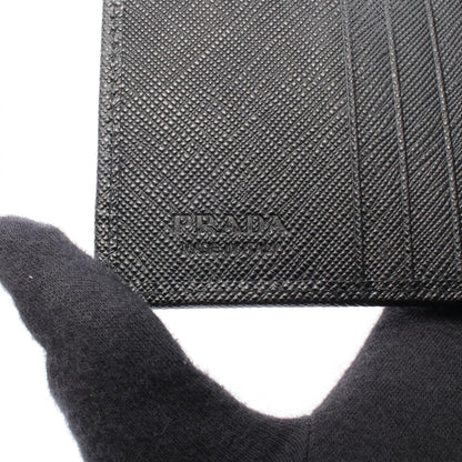 Prada 2MO0042DMHF0002 Nylon Leather Wallet